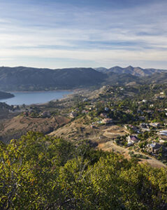 West View from Summit of Bernardo Mountain in Poway, San Diego County North
